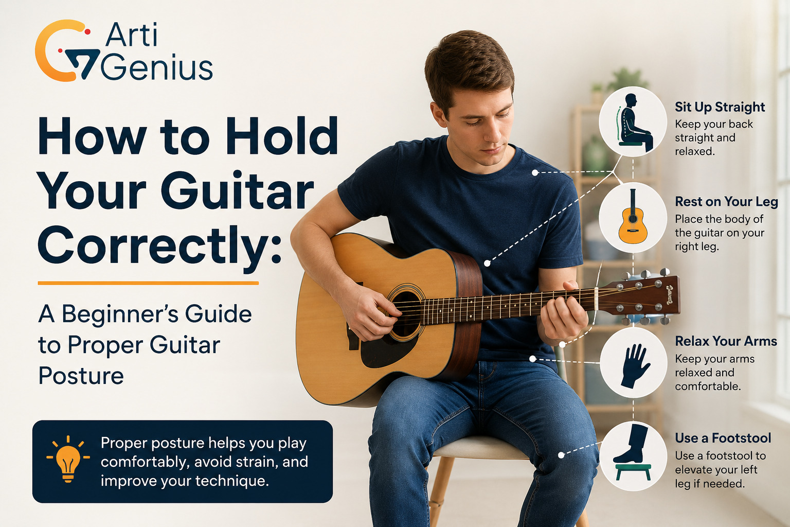 How to Hold Your Guitar Correctly: A Beginner’s Guide to Proper Guitar Posture
