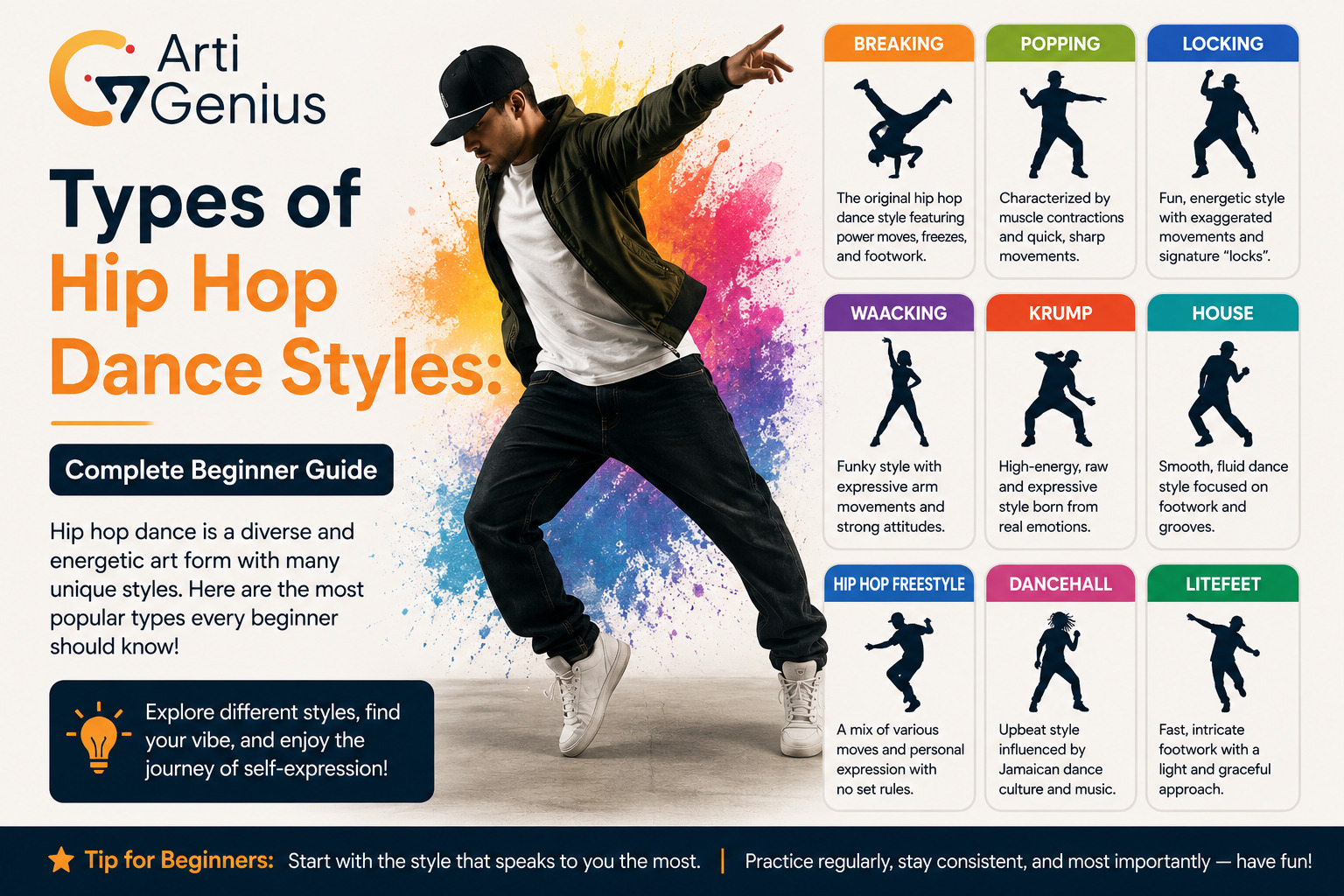 Exploring the Types of Hip Hop Dance Styles: A Complete Guide for Beginners