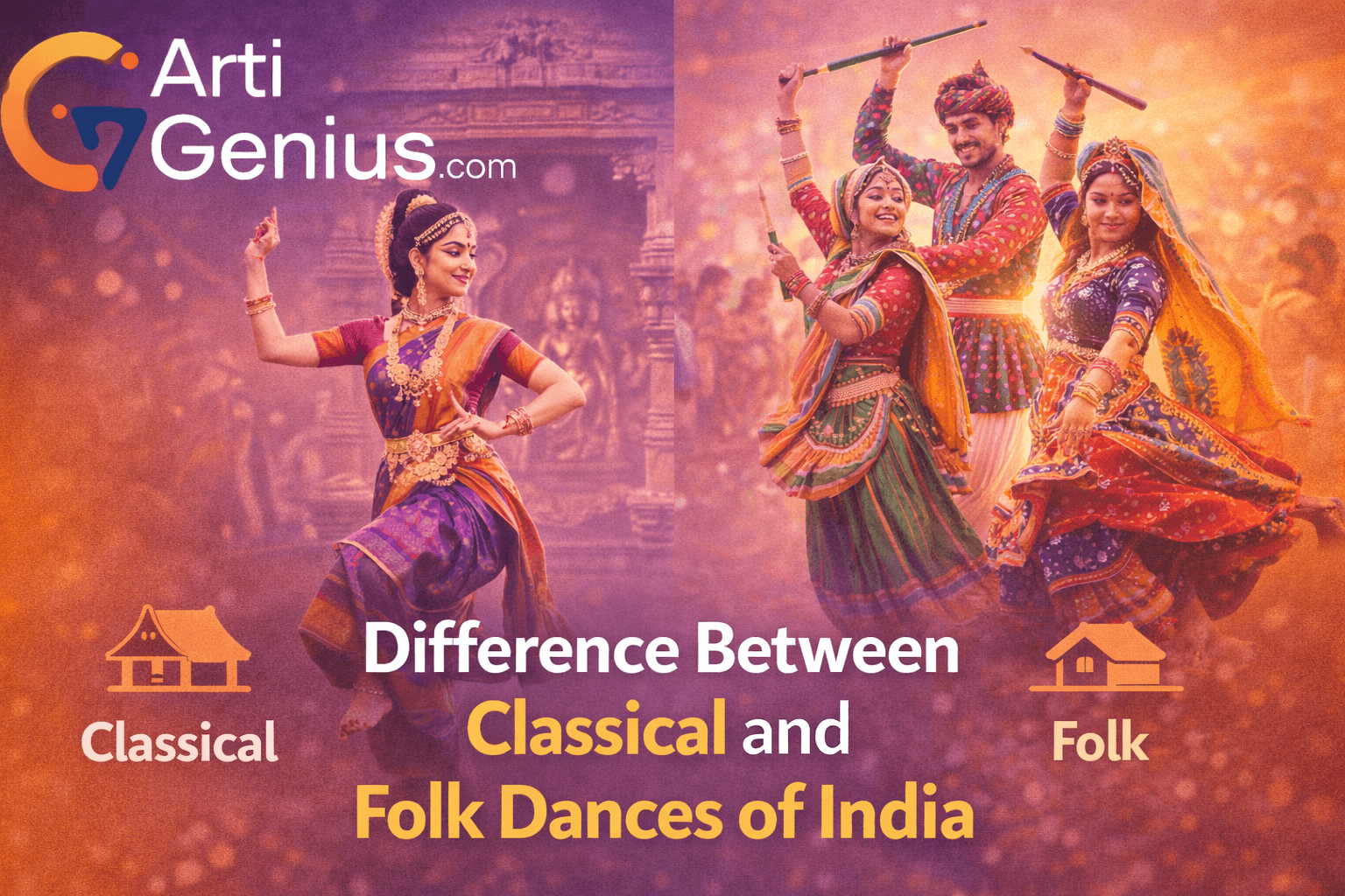 Difference Between Classical and Folk Dances of India