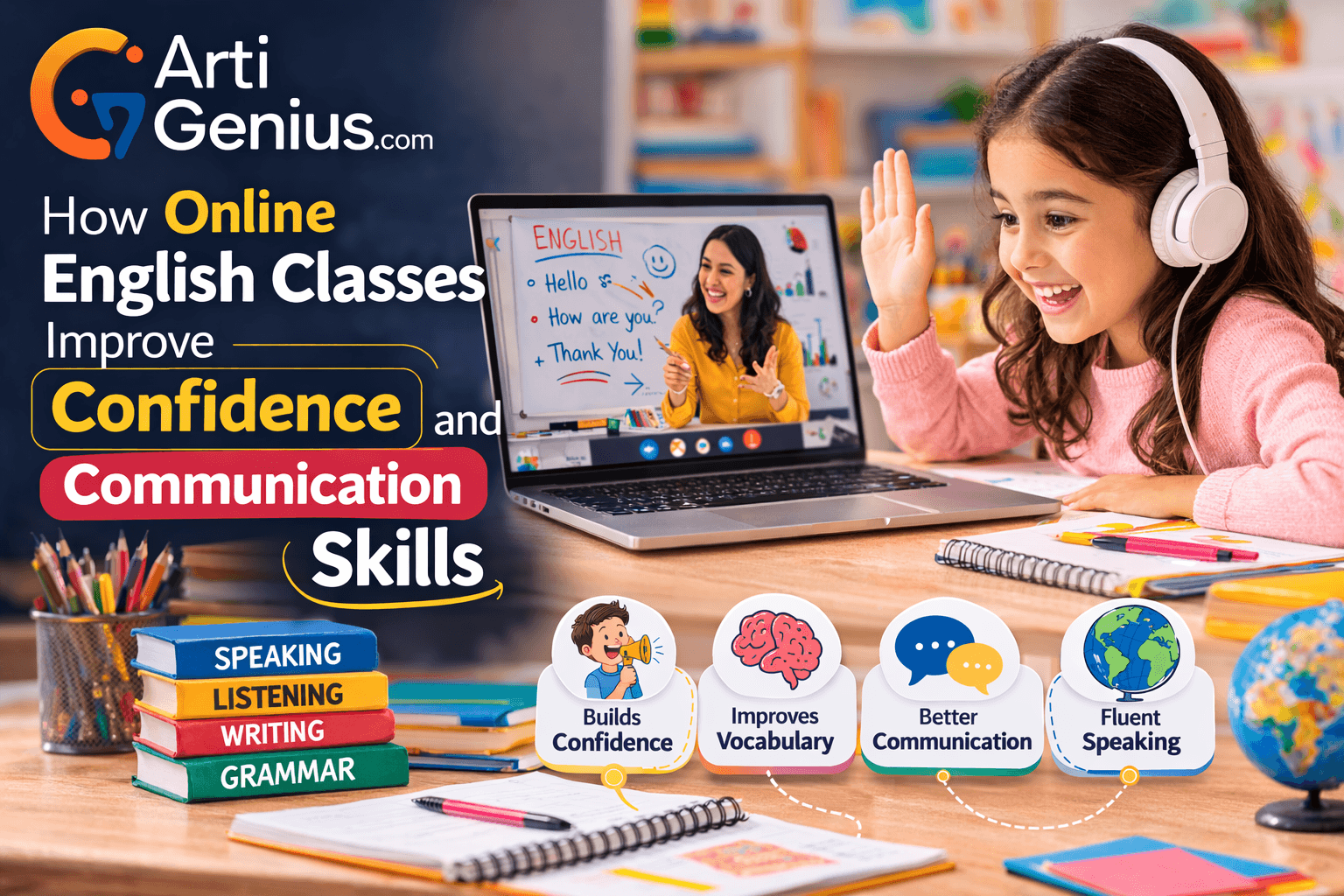 How Online English Classes Improve Confidence and Communication Skills