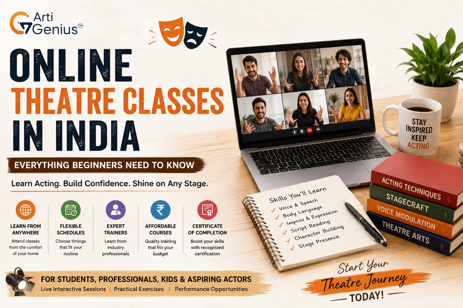 Online Theatre Classes in India: Everything Beginners Need to Know